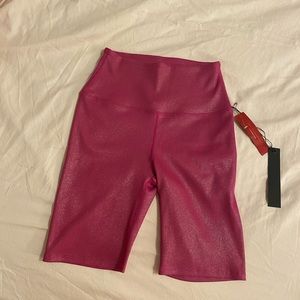 NWT Carbon38 Pink Biker Shorts